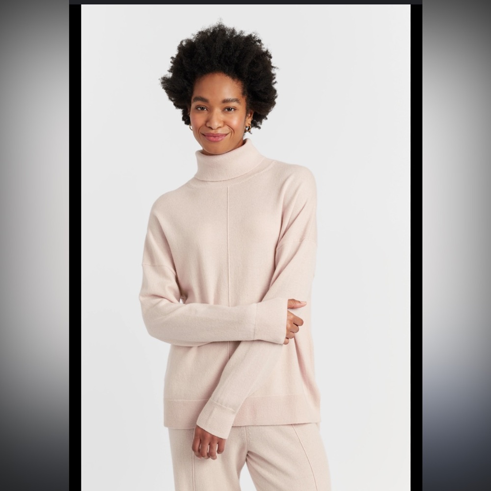 Carlson Soft Pink Turtleneck Sweater